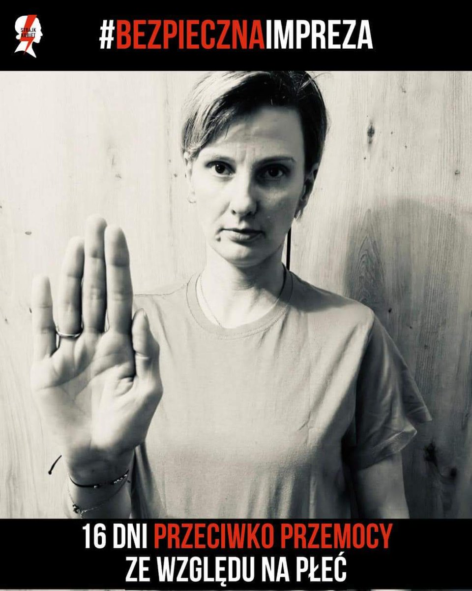 strajkkobiet's tweet photo. 16 dni przeciwko przemocy ze względu na płeć:
dzień 6.
⬛️ Chcemy, żeby #kobiety w końcu mogły się czuć #bezpiecznie w przestrzeni publicznej, na eventach takich jak: #festiwal, #koncert, #dyskoteka, #mecz, #jarmark, #festyn, #Juwenalia, #Campus #piknik
👇
https://t.co/qTfUUruvnj https://t.co/z3wnzUZM8X