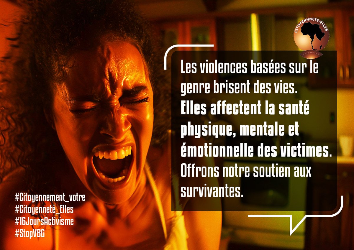 Les violences ne sont pas toujours visibles. Les mots, les silences imposés et les privations économiques sont aussi des formes de violences. 
Apprenons à les reconnaître. 

#Citoyennement_votre 
#Citoyenneté_Elles 
#16JoursActivisme 
#StopVBG