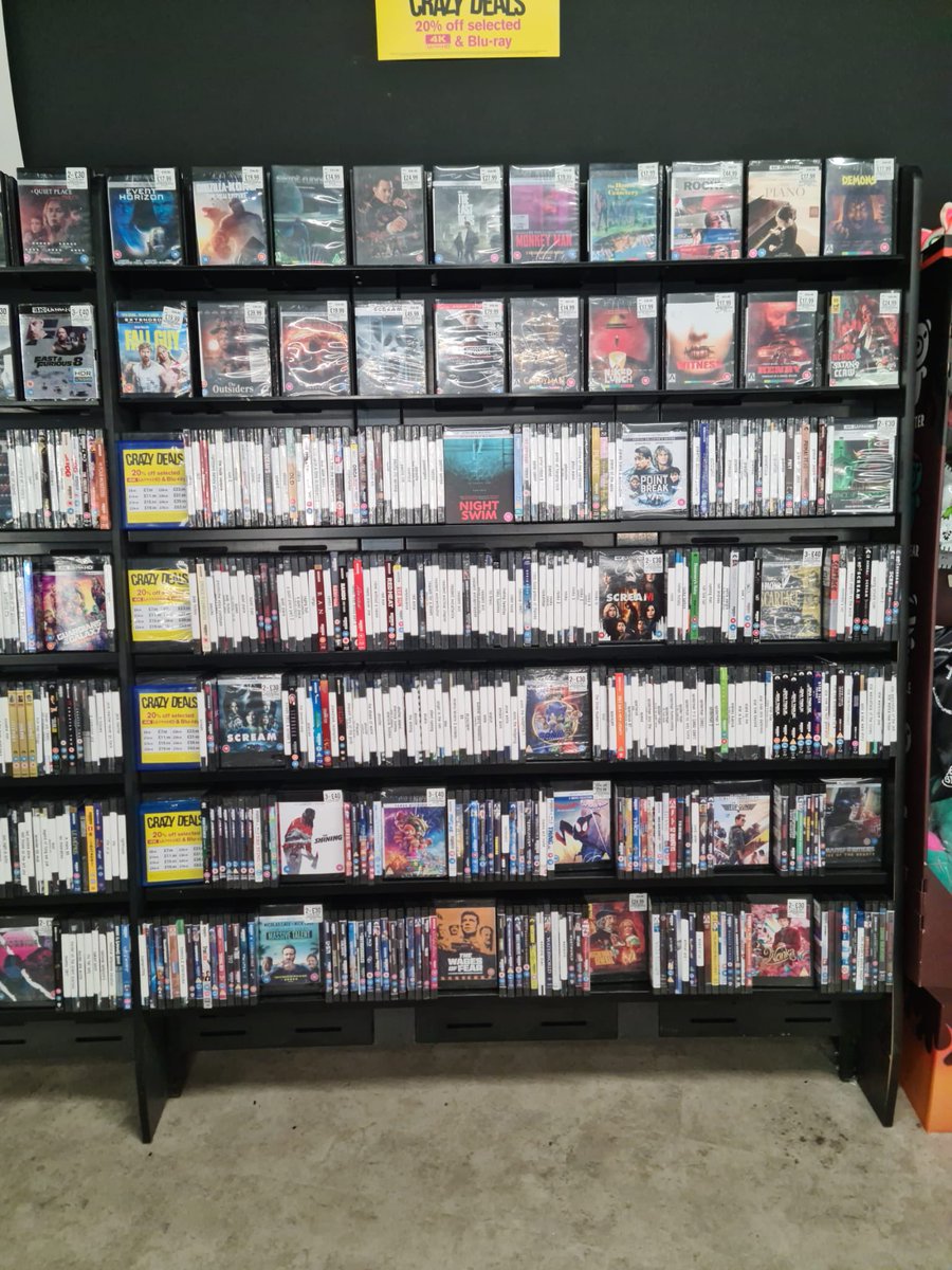 Reminder our Black Friday sale is still on!

20% off blu-ray and UHD’s in store (some exclusions apply) 🖤

#hmvcrazydeals 

<a href="/hmvtweets/">hmv</a>