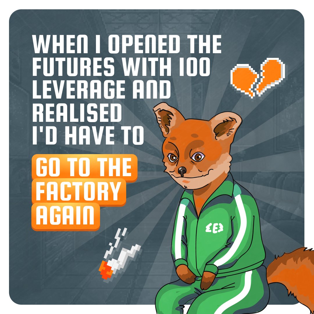 🚬 When I opened the futures with 100 leverage and realised I'd have to go to the factory again   

🐙 Better not to take the risk and take our memcoin at the start and make +1000%!

#sol #ton #listing #airdrop #tge #memcoin #crypto