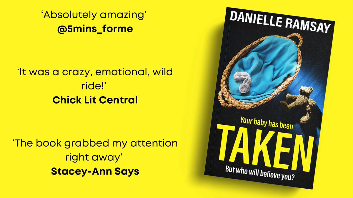 Thank you to 5mins_forme, <a href="/SaraLeaSteven/">Sara Steven</a> and Stacey-Ann Says for their recent reviews on the #Taken by <a href="/DanielleRamsay2/">Danielle Ramsay</a> #blogtour 

Buy now ➡️ mybook.to/TakenSocial