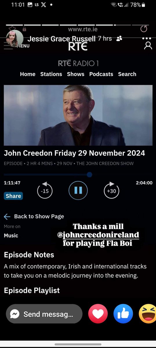 Thanks John Creedon for the play last night.  C'mon Fla Boi.