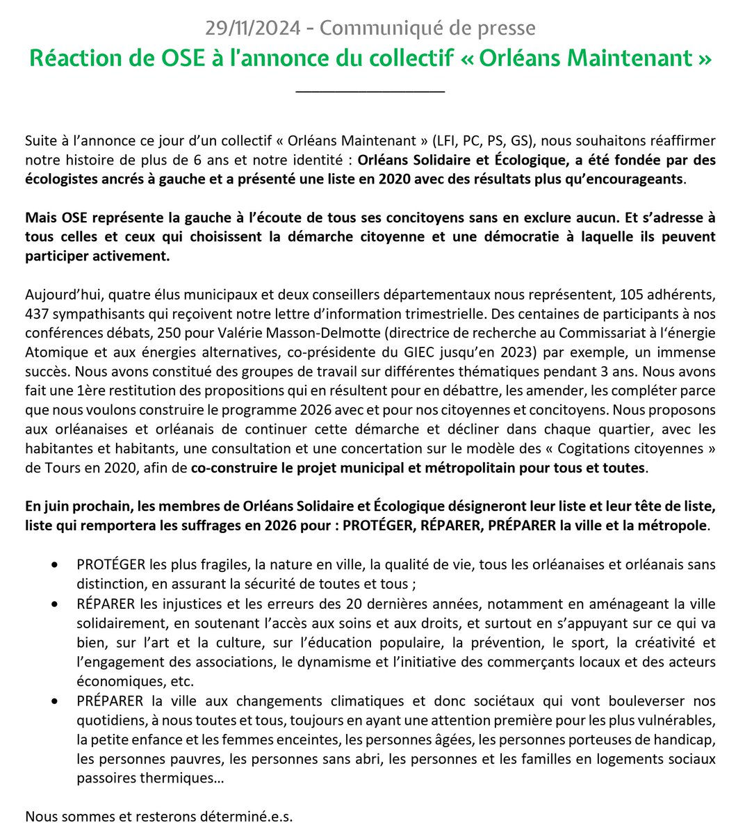 OSE - Orléans Solidaire Ecologique tweet media