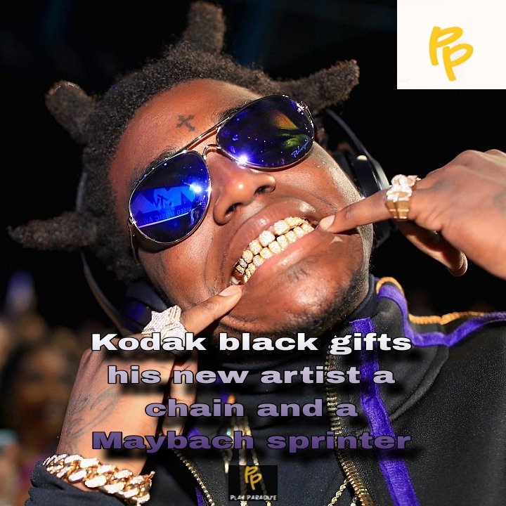 Play_paradize's tweet photo. #kodakblack gifts his new artist https://t.co/CYAMpGGfHK
