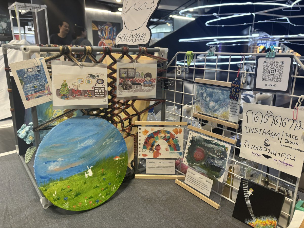 evthwithpainin's tweet photo. วันนี้พัยนินมาทำธุระที่ยูเนี่ยนมอลล์ แล้วบังเอิญเจองาน #FINDARTMARKET เลยแวะแชะๆ และอุดหนุนคุณสายผลิตมานิดหน่อยค่ะ มีแต่อันสวยทั้งนั้นเลยค่ะ 🩵
📍unionmall 4th floor 29/11-1/12/2024
#UNIONCOARTSPACE #ARTMARKET #DrawingInTheDream #สายผลิต #ชุมชนนักสร้างสรรค์ #ART #ArtExhibition https://t.co/OK1NyumRL5
