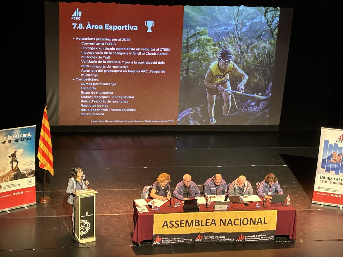 FEEC_cat's tweet photo. L’ #agefeec aprova el pressupost de més de 6M d’euros per al 2025 i presenta les noves cobertures de les llicències federatives #FEEC per aquest pròxim any.
#sentlamuntanya #sommuntanya #somentitats https://t.co/nkZkVQ4rsS