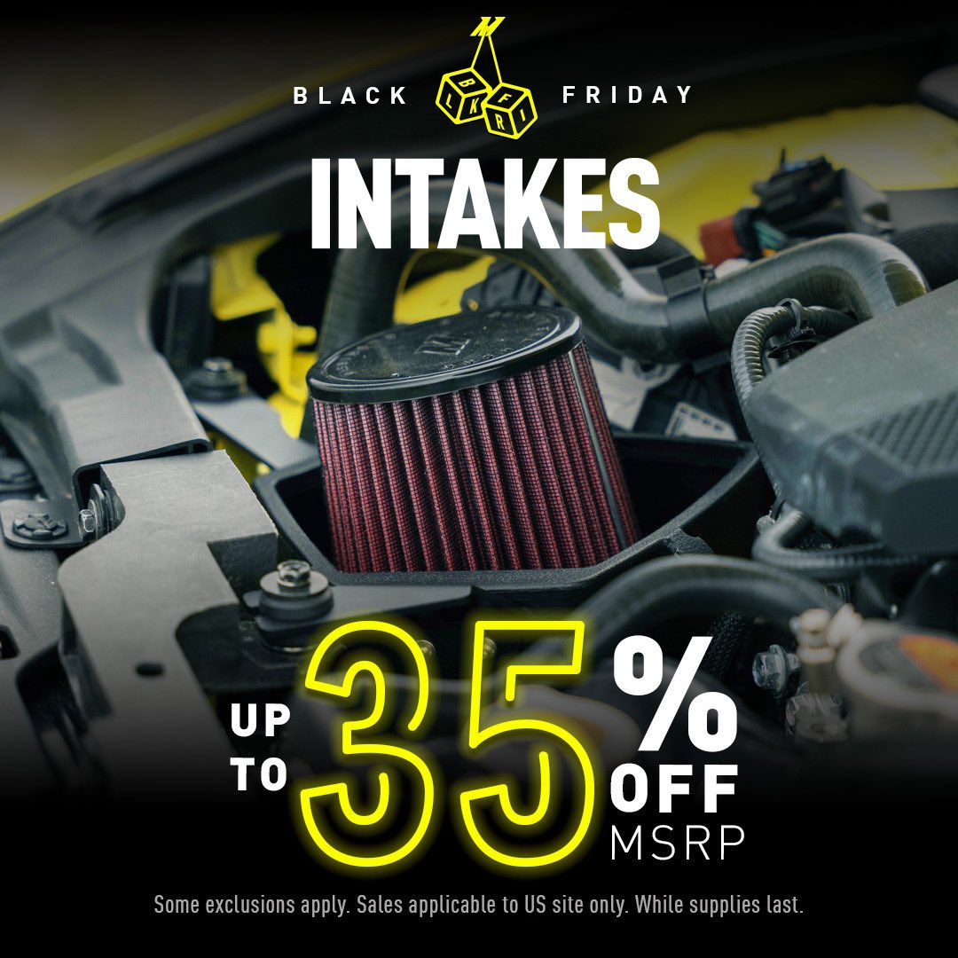 Mishimoto (@mishimoto) on Twitter photo Black Friday deals are still here for the weekend 😎.
Save up to 35% off MSRP on Performance Air Intakes and use our code “BFGLOVE” to get a free pair of work gloves with all ordered over $400! #blackfriday
mishimoto.com/automotive/per… Black Friday deals are still here for the weekend 😎.
Save up to 35% off MSRP on Performance Air Intakes and use our code “BFGLOVE” to get a free pair of work gloves with all ordered over $400! #blackfriday
mishimoto.com/automotive/per…