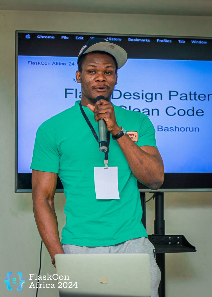 FlaskconAfrica's tweet image. Talk: Flask Design Patterns for Clean Code
Speaker: Emmanuel Bashorun

#FlaskConAfrica #FlaskCon