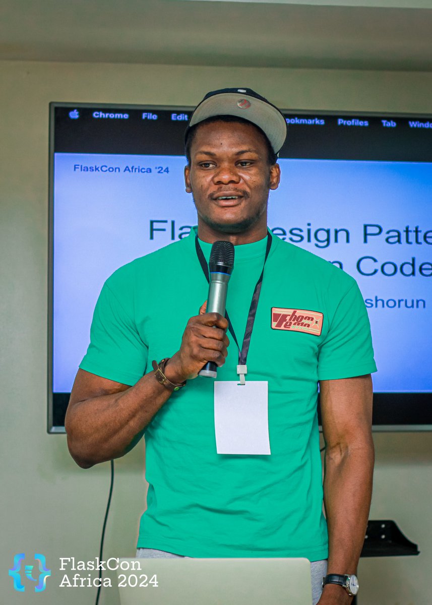 FlaskconAfrica's tweet image. Talk: Flask Design Patterns for Clean Code
Speaker: Emmanuel Bashorun

#FlaskConAfrica #FlaskCon