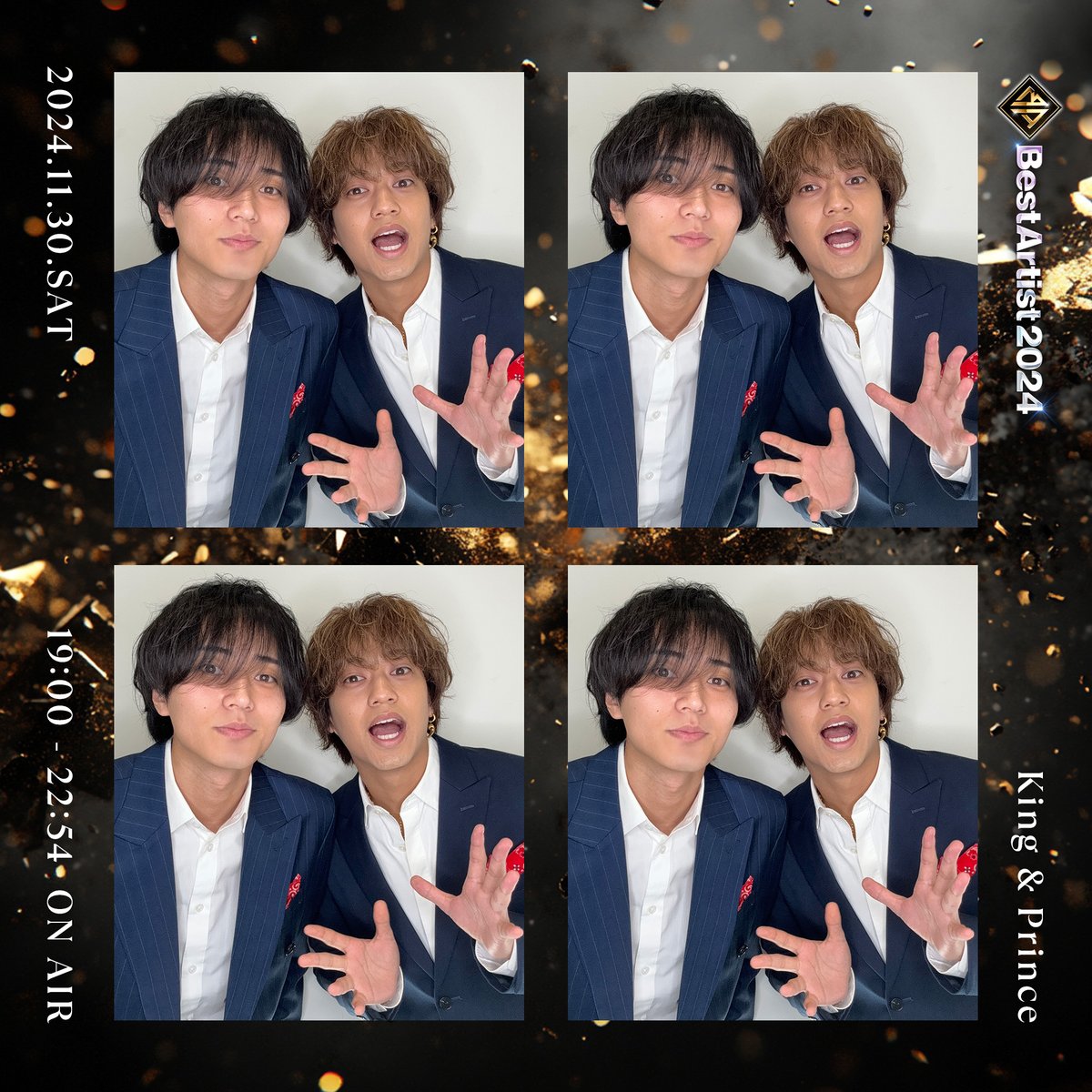 musicday_ntv's tweet photo. 🏆ただいま生放送中！🏆

【King &amp; Prince】のバックステージフォトを公開📸

ぜひご覧ください🎤🎶

#ベストアーティスト
#KingandPrince
@kp_official0523 https://t.co/9XimE6q9ce