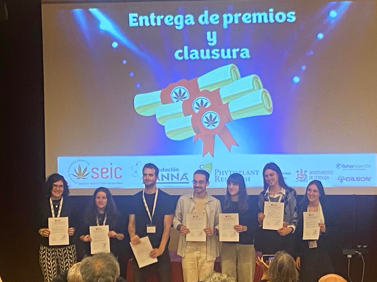 Our postdoc <a href="/CarlaRDuaso/">Carla Ramon-Duaso, PhD</a> received one of the poster awards in the <a href="/SEICannabinoide/">SEIC</a> meeting in Córdoba. Congrats Carla and all the other awards in oral and poster presentations!