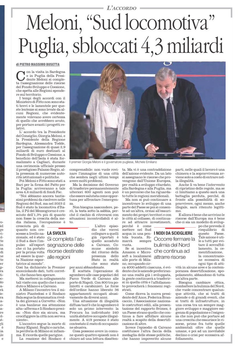 Un modello malato di sviluppo che affolla alcune realtà e desertifica altre! Milano diventa il “problema“ del Paese.