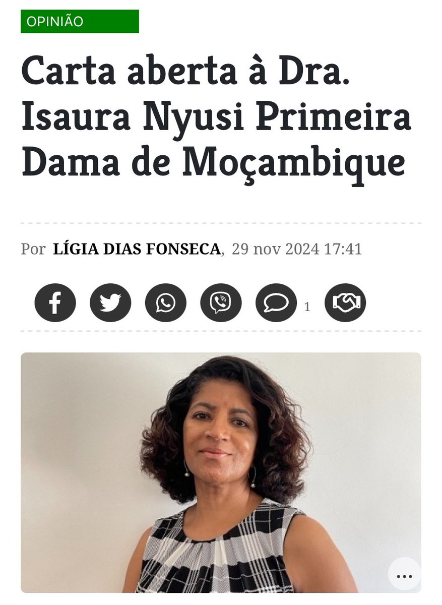 🚨URGENTE: Ex-primeira-dama cabo-verdiana ataca a primeira-dama de Moçambique e chama-a de “hipócrita” por viajar para Cabo Verde “toda sorridente” num momento em que o seu país, Moçambique, enfrenta a pior crise de sempre.

“Como é que consegue viajar e sorrir?”

👉🧵