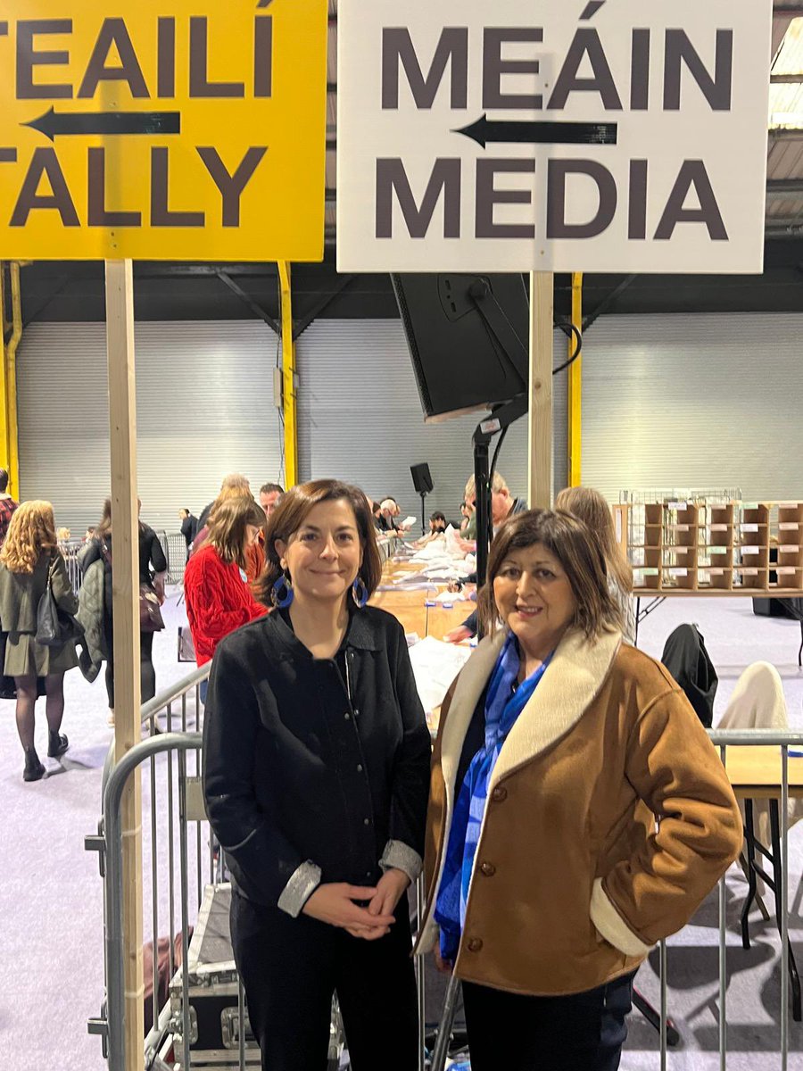 At the count centre in Dublin this morning after yesterday’s general election. Volunteers and party representatives (the tallymen and women) actively observe the opening of ballots and predict the results! A lively, complex and fascinating democratic exercise!