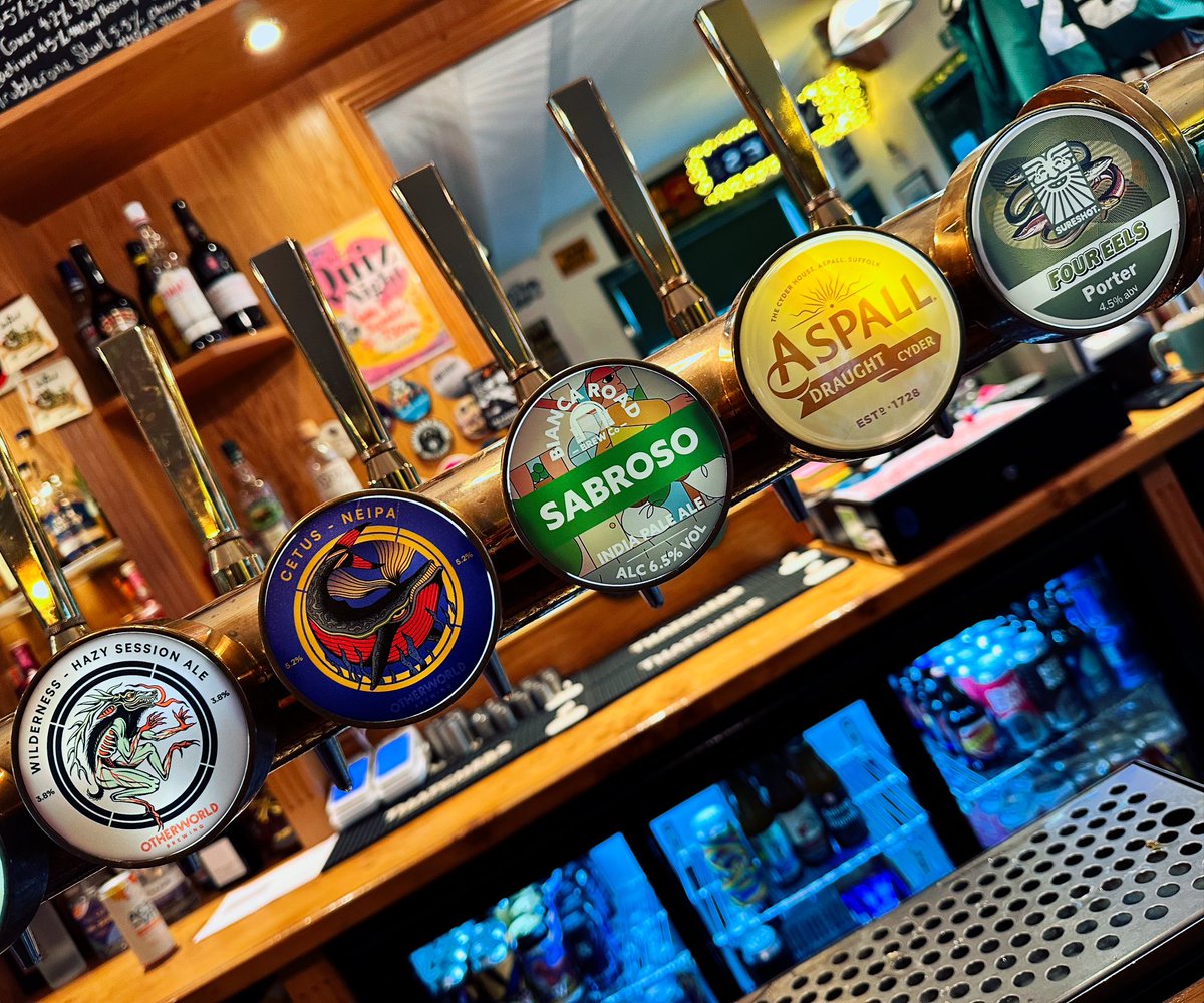 The Leopard Norwich (@leopardnorwich) on Twitter photo Fresh across the board…
<a href="/OtherworldBrew/">OtherworldBrewing</a>
Wilderness 3.8% Hazy Session Pale
Cetus 5.2% NEIPA
<a href="/biancaroad/">Bianca Road Brew Co</a>
Sabroso 6.5% IPA
<a href="/sureshotbrew/">Sureshot Brewing</a>
Four Eels 4.5% Porter
#beer #norwichpub #nr3 Fresh across the board…
<a href="/OtherworldBrew/">OtherworldBrewing</a>
Wilderness 3.8% Hazy Session Pale
Cetus 5.2% NEIPA
<a href="/biancaroad/">Bianca Road Brew Co</a>
Sabroso 6.5% IPA
<a href="/sureshotbrew/">Sureshot Brewing</a>
Four Eels 4.5% Porter
#beer #norwichpub #nr3