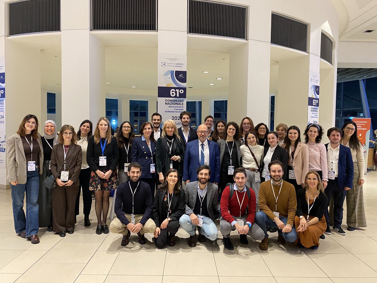 Our group at the 61st Meeting of the Italian Society of Rheumatology. #congressosir2024