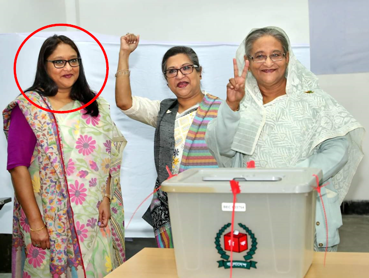 basherkella's tweet photo. #SaimaWazed, along with her mother, #DictatorHasina, led the disenfranchisement of the people of #Bangladesh in the illegal elections held on the night of December 30, 2018. The barbaric dictator Hasina, who committed brutal genocide against the people of Bangladesh, recently fled to Delhi, #India.