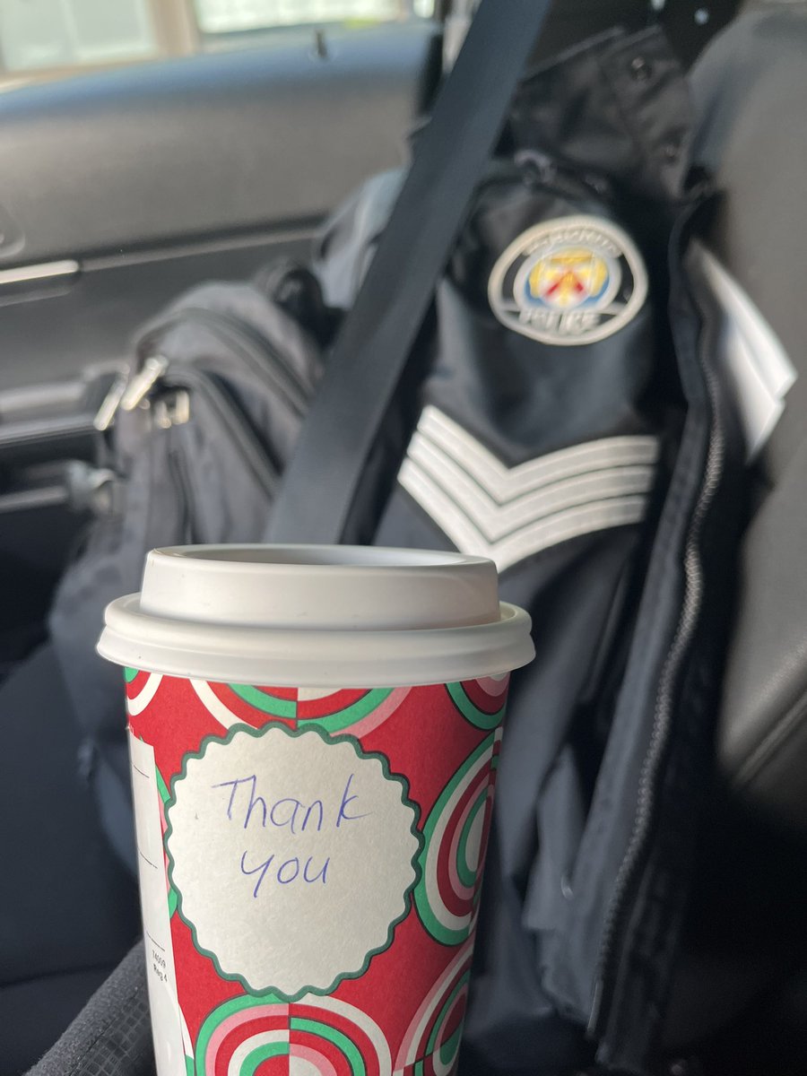 #grateful for the community member that bought my coffee today! Such a nice surprise! #PayItForward 
On patrol today, buckled up my gear for safety 🤣