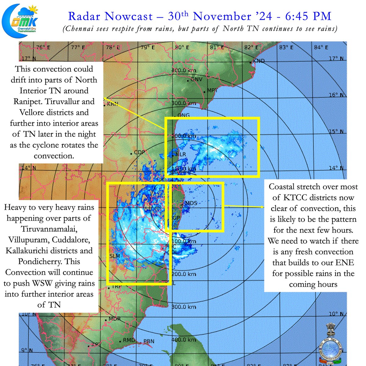 Chennai Rains (COMK) tweet media