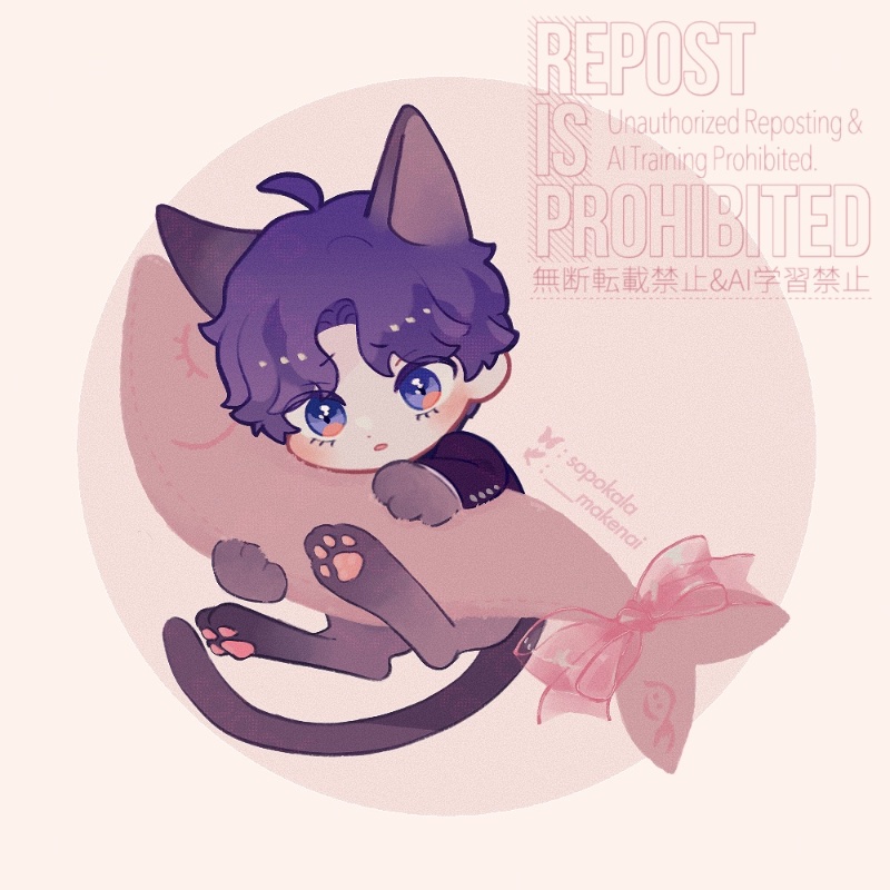 ___makenai's tweet photo. ねこちゃんまたね　#恋と深空二次創作 https://t.co/axYQuVCIaL