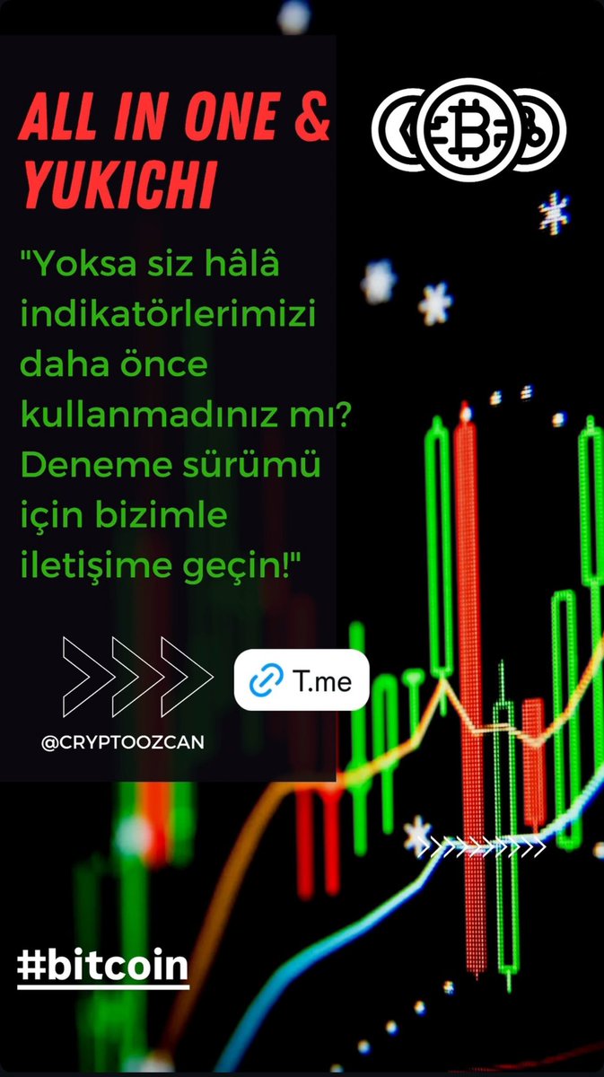 Cryptoozcan's tweet photo. Yazan Herkese All in One ve Yukichi indikatörü deneme sürümü hediye
https://t.co/9i9zFwH2J7
#bitcoin  #dolar #euro #eth #kesfet https://t.co/fsAhmA8vJS