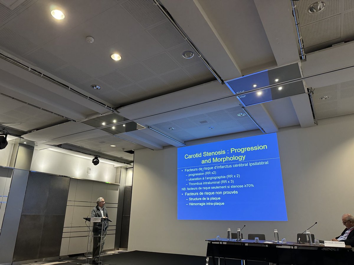 SABOURETCardio's tweet photo. Nice session on asymptomatic carotid stenosis by the famous Pierre Amarenco (SPARCL, TST study…) ☀️ https://t.co/8OlgDyHD4a