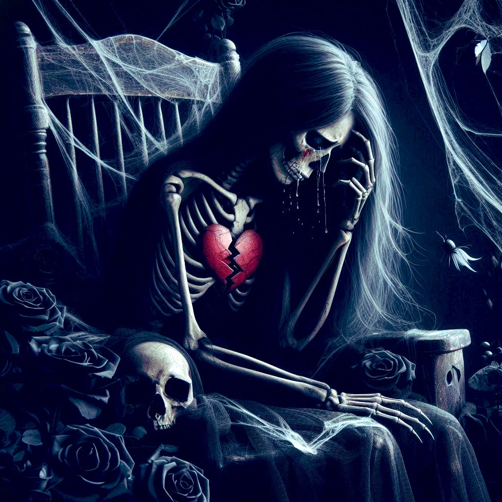 From stone that crumbled, #Souvenirs I tore. A beating heart held tight— I craved you evermore.

Locked in the shadows, For fear of despair, I rot in my cage, The ticking now bare.
#vss365