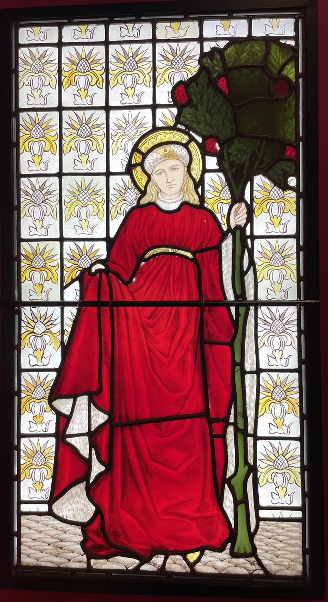 MeredithCatrin's tweet image. Why so glum for Winter #WilliamMorris? Wonderful return visit here for @BM_AG #VictorianRadicals with  glass also by Florence Camm and Mary Newill. #StainedGlassSunday