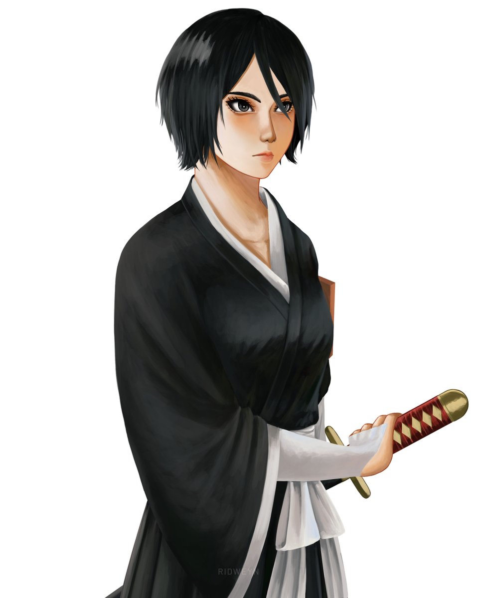Kuchiki Rukia from Bleach ❄️
Exploring more in this style :)

#fanart #bleach #kuchikirukia #bleachfanart #drawing