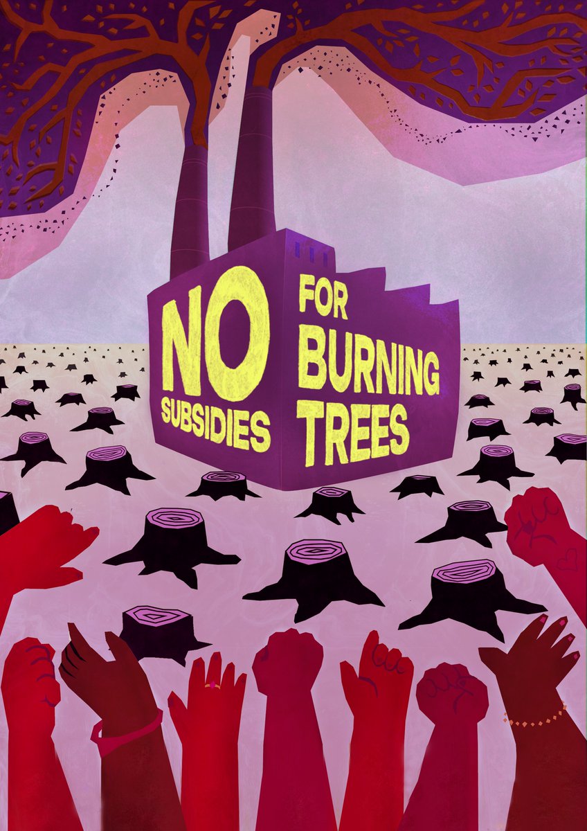 🌳🔥Subsidising tree burning to stop climate change is an absolute joke. @EdMiliband say NO to any new tree burning subsidies.🌍🚫  #StopBurningTrees #EndForestDestruction