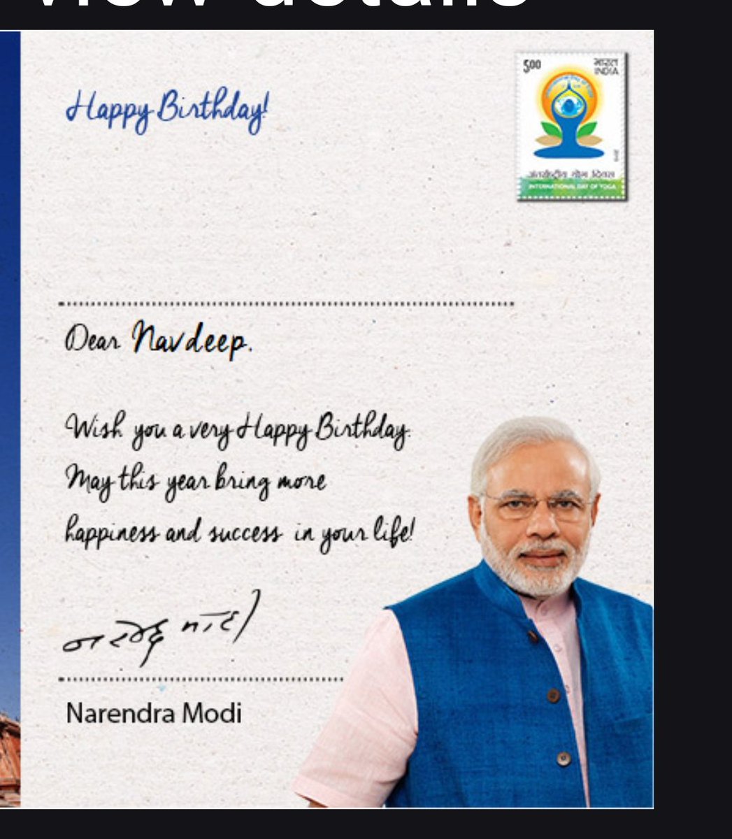 Thanks <a href="/narendramodi/">Narendra Modi</a>  ji for Birthday wishes.🙏