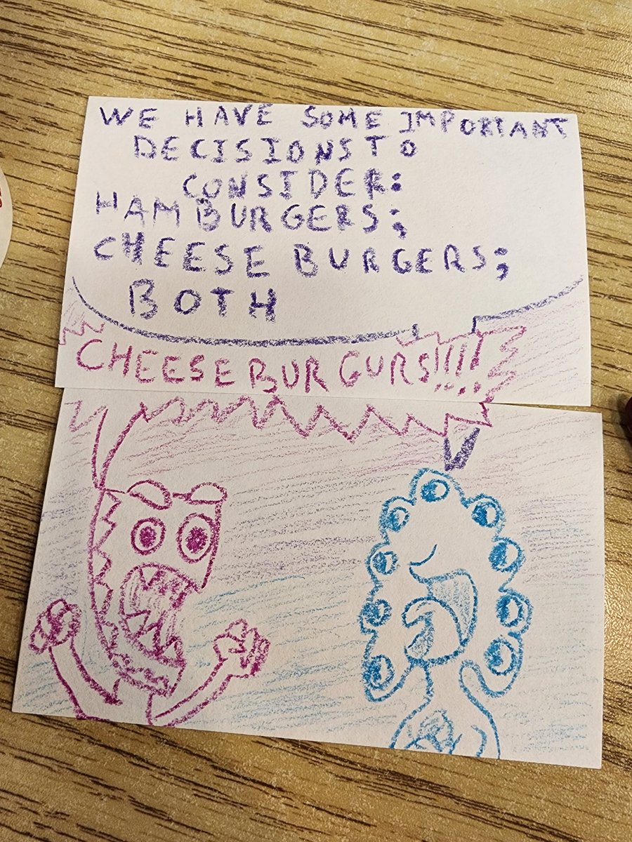 OnlyWednesdayMu's tweet image. Went to @FiveGuys, misspelled cheeseburgers somehow
Cc @bonequest