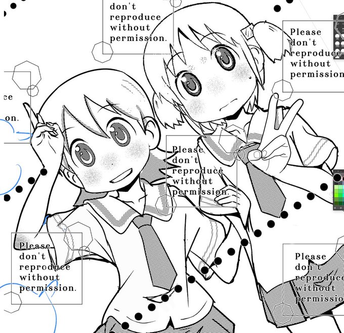 今夜は自分の原稿はお休みで寄稿の同人原稿&amp;色紙の2枚を描いています。
両原稿共に〆切りの明日昼までにアップしたいです。 