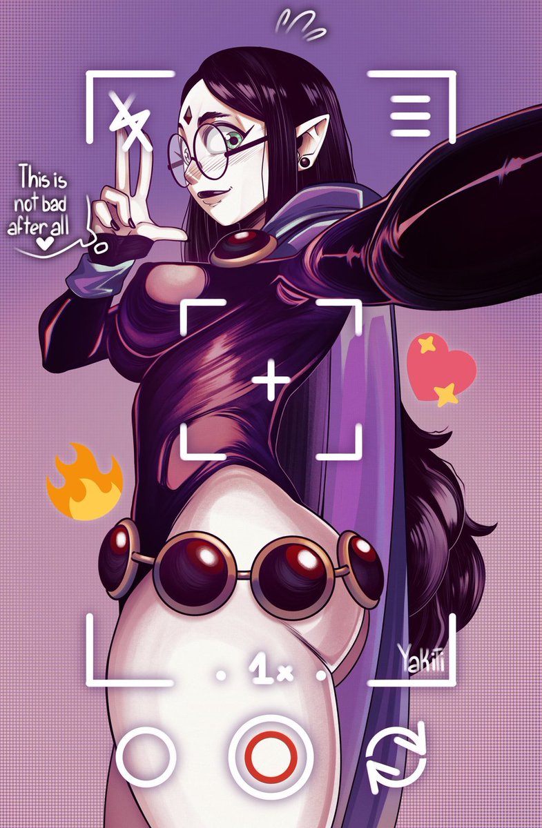 Hmmh . . .   It would seem Lilith has been looking up the popular trends !  

She's even . .  cosplaying for her first 'post' ! ! !