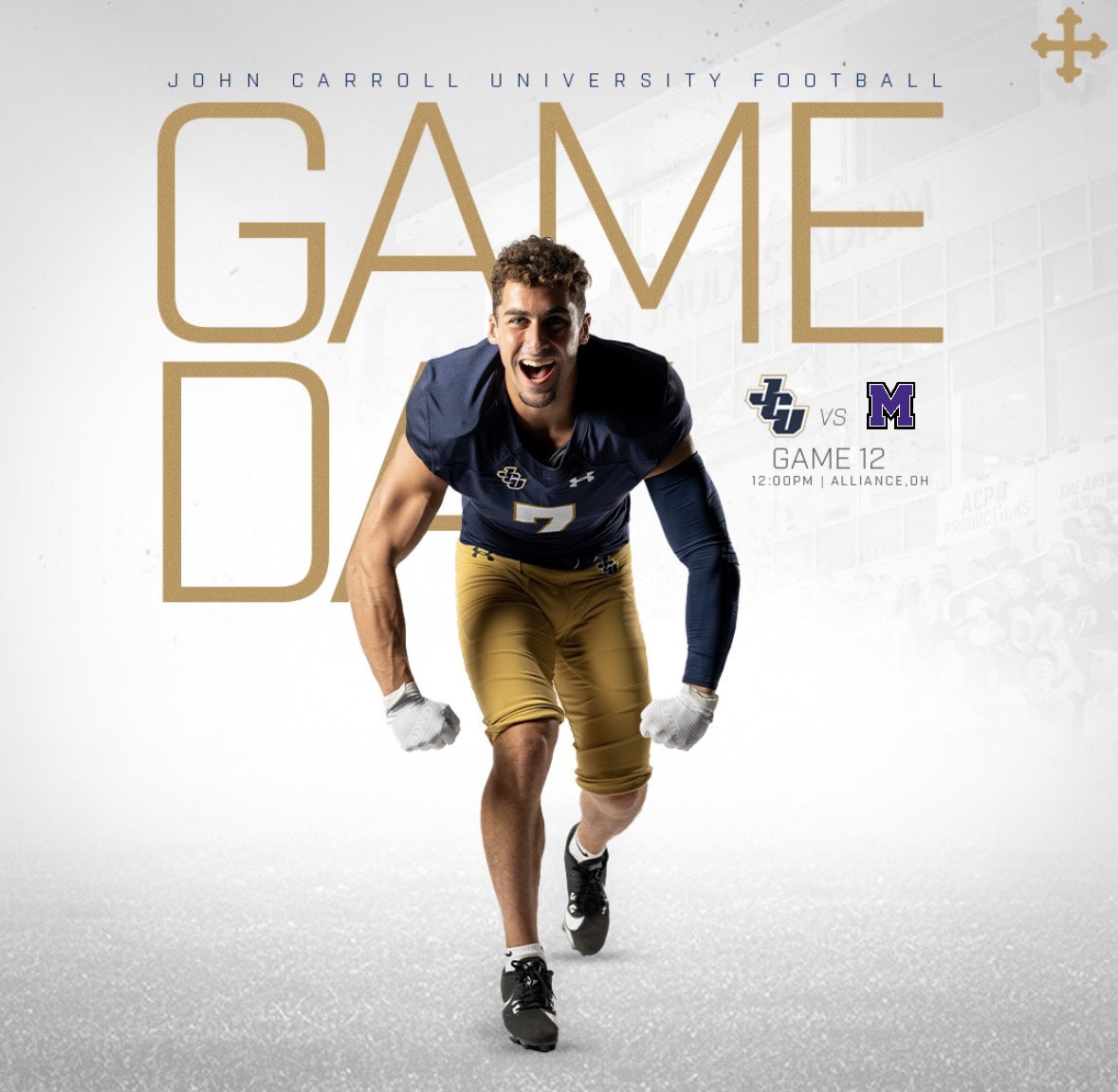jcusports's tweet photo. FB: THE REMATCH. ⚡️

The Blue Streaks travel to Alliance, OH for a second round NCAA Tournament matchup against the Mount Union Purple Raiders!

📺: Tune in on ESPN+
📻: WJCU 88.7 FM

#d3fb https://t.co/rHGytdfFEV