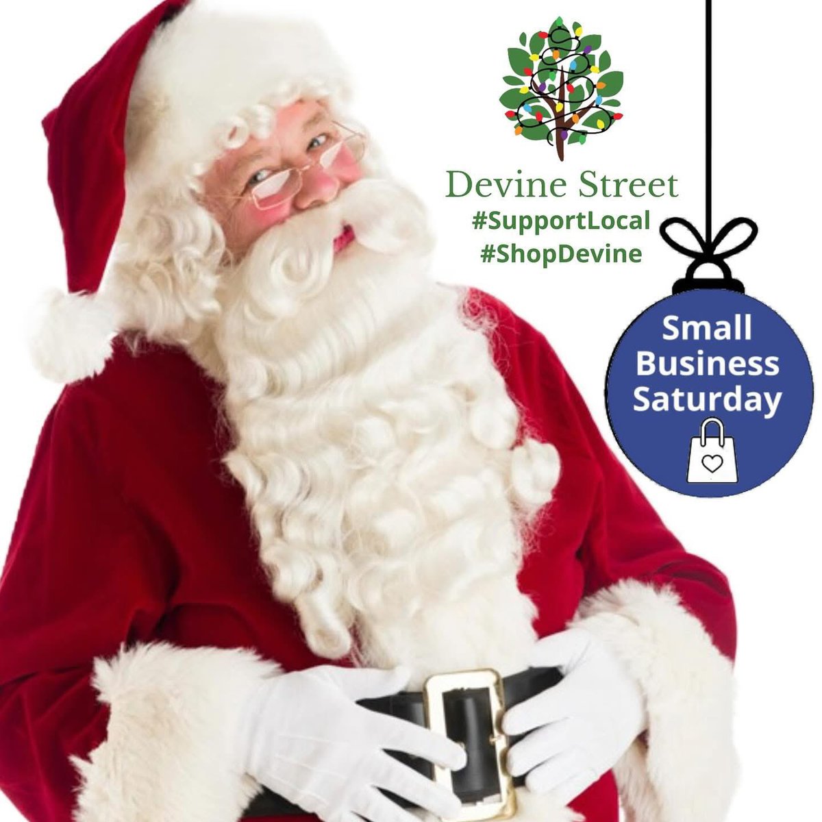 Shop Santa’s FAVORITE small businesses TODAY on Small Business Saturday!! Make your gift giving unique when you visit the locally owned stores on Devine Street where you can always shop local! #shoplivedinedevine #devinestreet #supportlocal #shopsmall #smallbusinesssaturday
