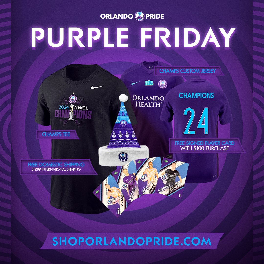ShopORLPride's tweet image. Our Purple Friday deals roll on! 😍
Looking for the Champs Custom Jersey? Select #24 on the player customization drop down! *Phoenix Kit Only