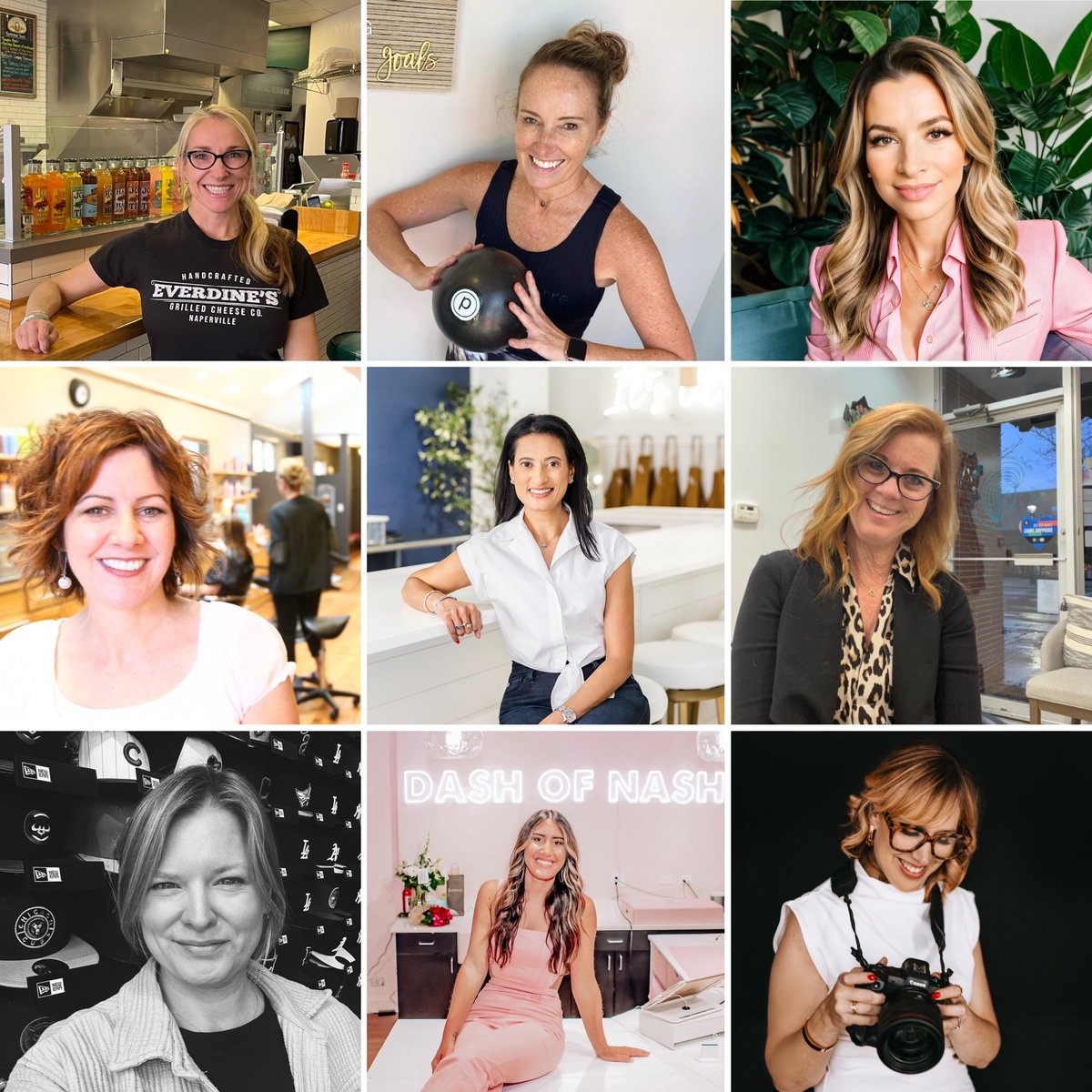 📸Just a small snapshot of beautiful faces of over 100 SMALL Business Owners in Downtown Naperville! Saturday is SMALL BUSINESS SATURDAY! LIVE Music today  from ‘Chicagoland’s Best Marching Band’ 12NOON - 3PM. We’ll be passing out 500 Downtown Naperville Gift Cards! 🎁🎺🥁🪈🎷🛍️