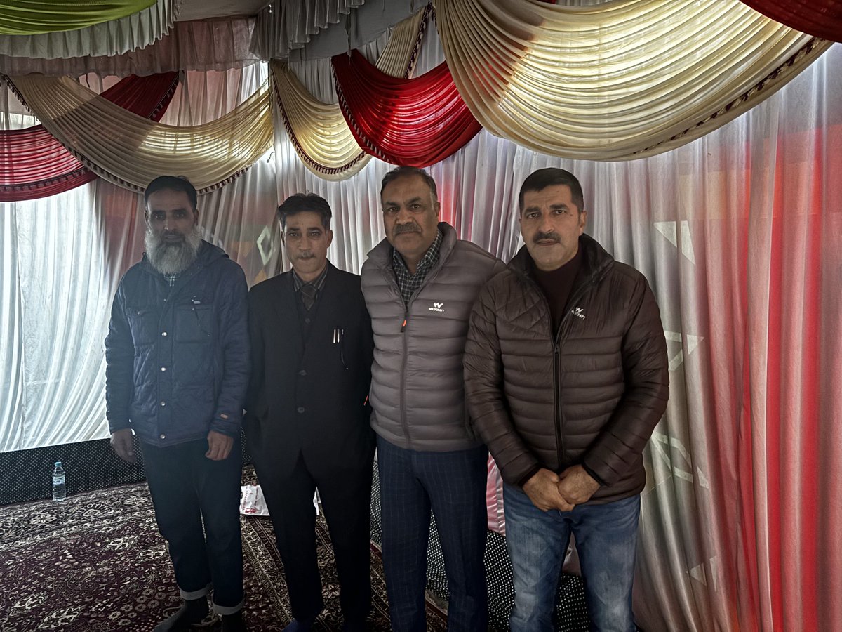 After attaining a dignified service of 27 years in civil eng Deptt, Er Rafiq A Wani has retired from active service today,,,,from phe’s Kupwara division. Wish, your post retirement life is full of peace, love, liberty, health &amp; all what you desire truly.,,,