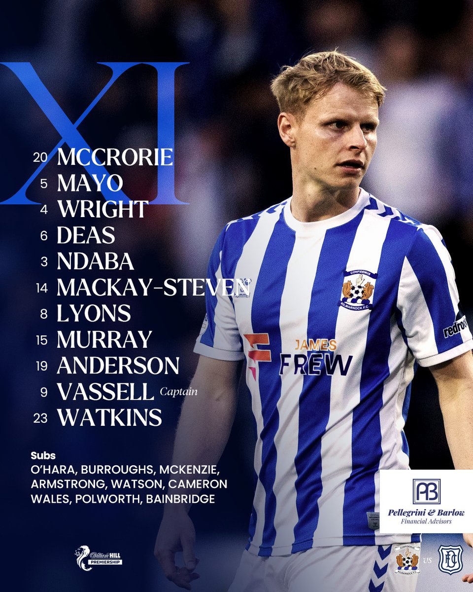 KilmarnockFC's tweet photo. 3⃣ changes! 👊 https://t.co/Fg2XvOcnf1