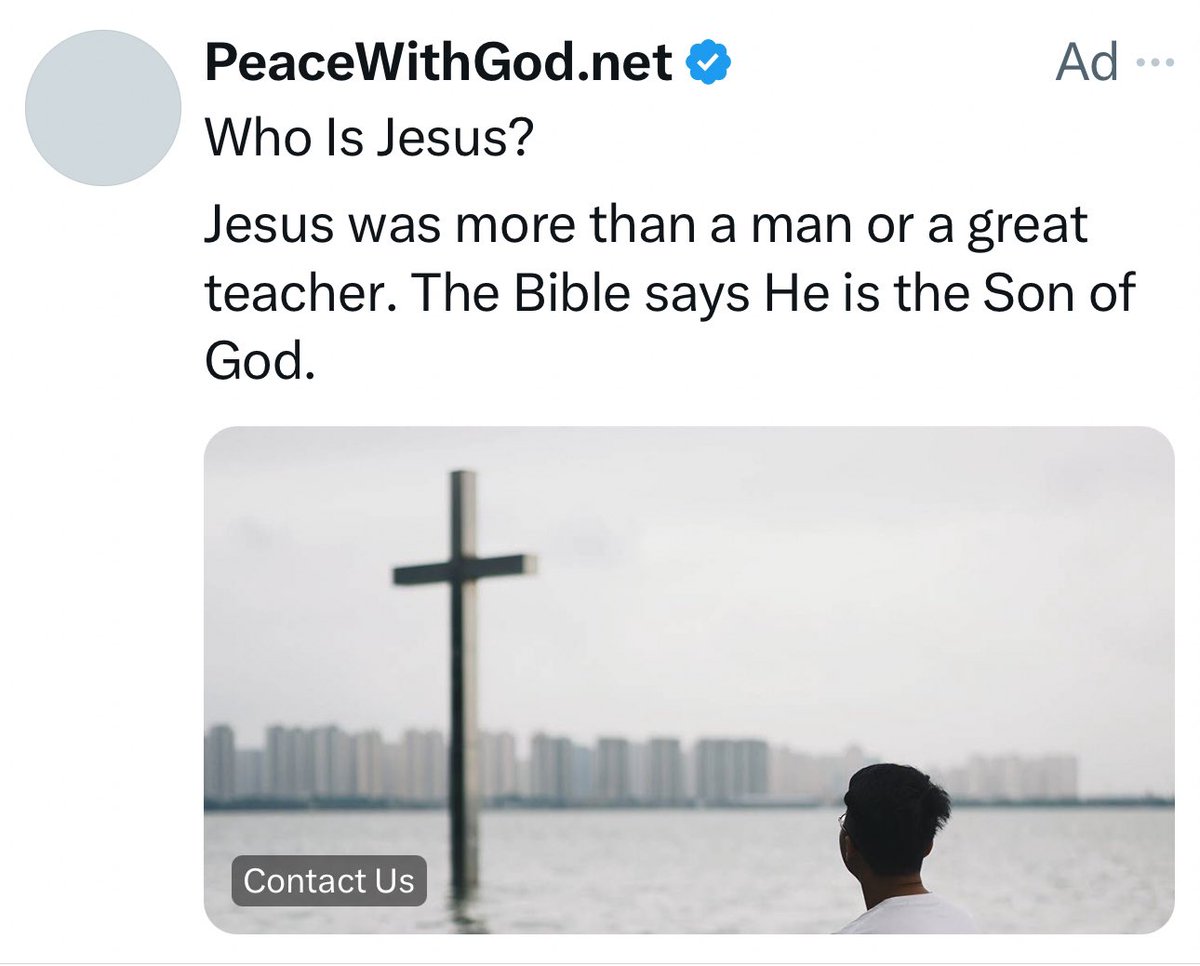 WTF <a href="/elonmusk/">Elon Musk</a>. Since opening the “subscription” tab and NOT subscribing I get these religious ads in my feed every 30 minutes. As a devout atheist I’ve never shown an interest in this topic. Are you setting your AI to bombard me with inappropriate ads to force me to subscribe 🤔?