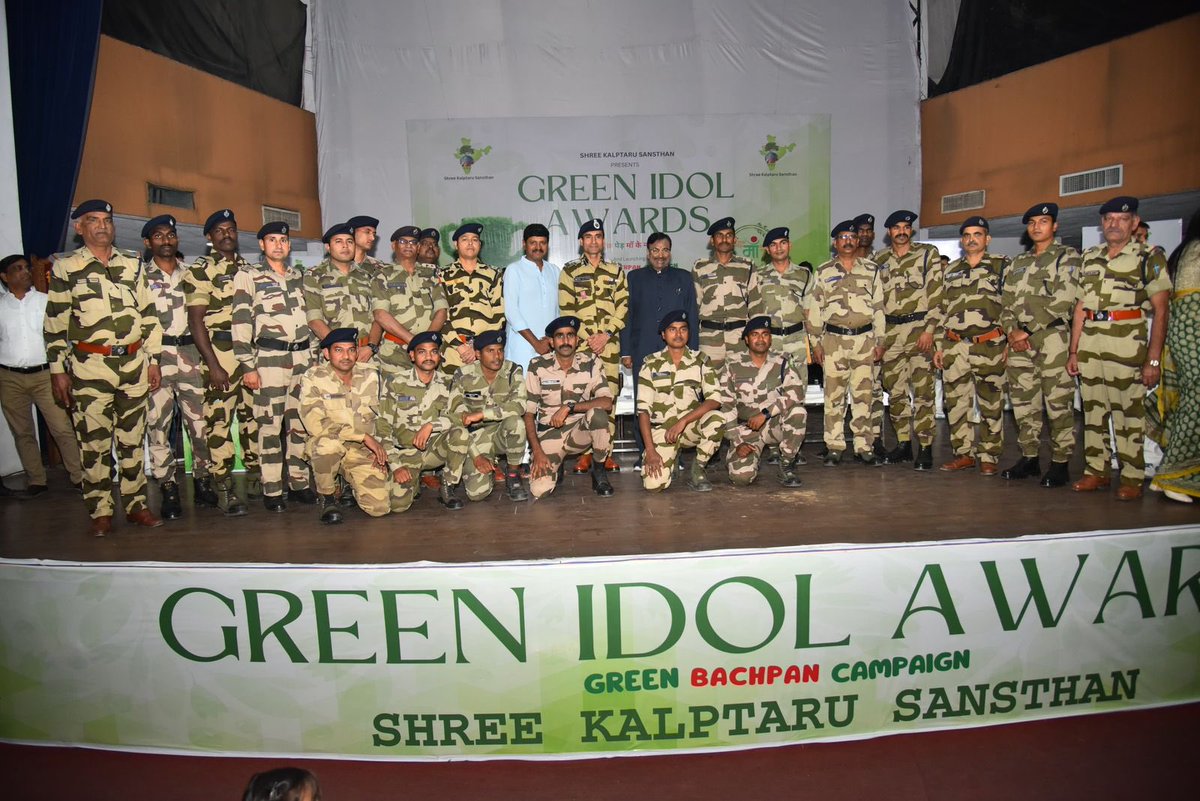 SantoshKumarBRS's tweet photo. Iam deeply honored to receive the prestigious award from Sri Kalpataru Sansthan Organization for inspiring extensive tree plantation. This recognition celebrates the collective green efforts inspired by Hon’ble KCR’s Haritha Haram, which laid the foundation for the #GreenIndiaChallenge. 

In Rajasthan, at the Sri Kalpataru Sansthan event, it was clear that children are indeed our #GreenAmbassadors. Like a seed that grows into a mighty tree, children grow into environmental champions, turning their surroundings green and vibrant. It's our responsibility to support their journey. Special thanks to Hon’ble Governor @BagadeHaribhau for presenting the award and encouraging these initiatives.

Grateful to be part of this green movement alongside environmentalists and dedicated organizations. 

#GreenIndiaChallenge #HarithaHaram