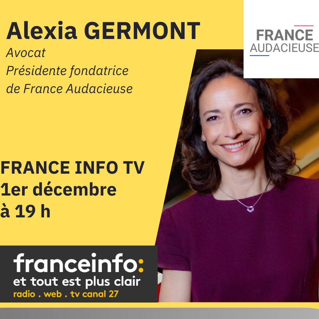 Retrouvez <a href="/AlexiaGermont/">GERMONT ALEXIA</a> demain sur France Info tv !