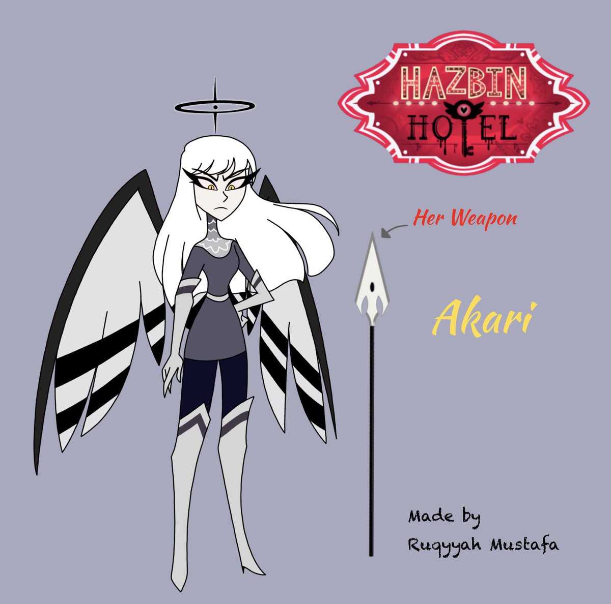 Ruqayya62585824's tweet photo. HAZBIN Hotel OC:
Akari’s Design and her Weapon.
#helluvaboss #oc #fanart #imp #assassin #hazbinhotel #demon #art #femalehuman #angeloc #demonoc #femaleoc #valentino #vox #velvette #exorcists #exorcistoc #adam #lute #exterminationday #exorcists #crossover https://t.co/K1XD5fIZ5M