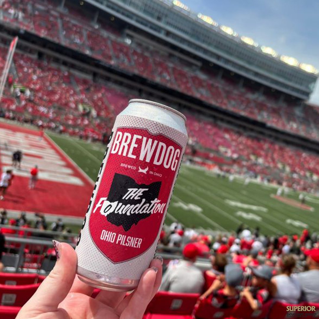 superior_bevgrp's tweet image. Give #OSU that extra push to win with a cold @BrewDogUSA #TheFoundation beer! 🍻 This American lager, elevated with Midwest hops, is full of home team pride—perfect for cheering them on to victory! 🏈🍺

Drink responsibly; must be 21 years or older.
