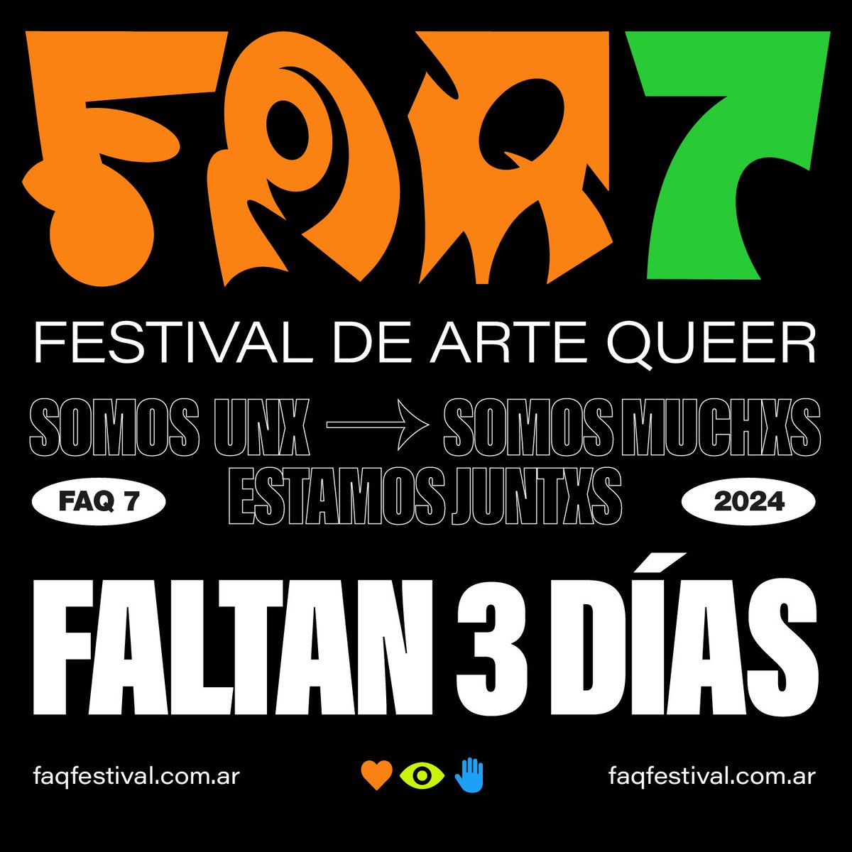 Faltan 3 días para que empiece el festival más hermoso🔥🔥🔥

FAQ7 del 3 al 8 de Diciembre🌈