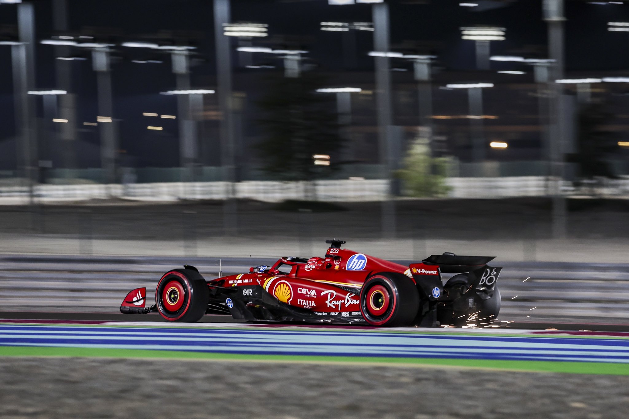 Ferrari SF24 car in Qatar