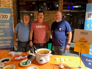 GoKINEXO's tweet photo. KINEXO was proud sponsor of this year’s Annual Beans &amp; Brews Chili Cookoff at Rocky Mount Mills to benefit Meals on Wheels. The team participated in the cookoff and placed 4th in the Traditional Chili category! What a great way to give back to the community, KINEXO team! https://t.co/m7yqzpWEW5
