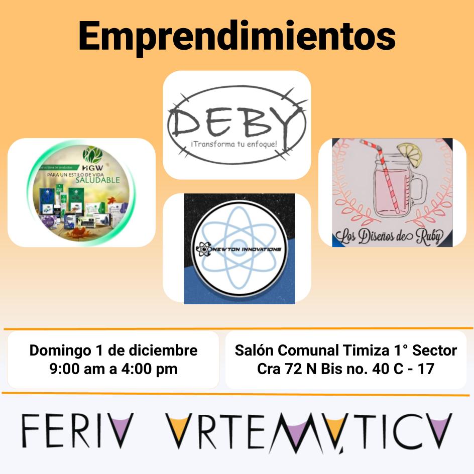 Artematica209's tweet photo. Hola, este domingo 1 de diciembre de 9:00 am a 4:00 pm, estaremos con la Feria Artemática, en el salón comunal de Timiza 1° sector.
¡Te esperamos!
Ubicación: https://t.co/S4SLNjIk4F
#Feria #Artemática #Economíapopular #Emprendimiento
#Timiza #Kennedy #Bogotá https://t.co/canwausfMj