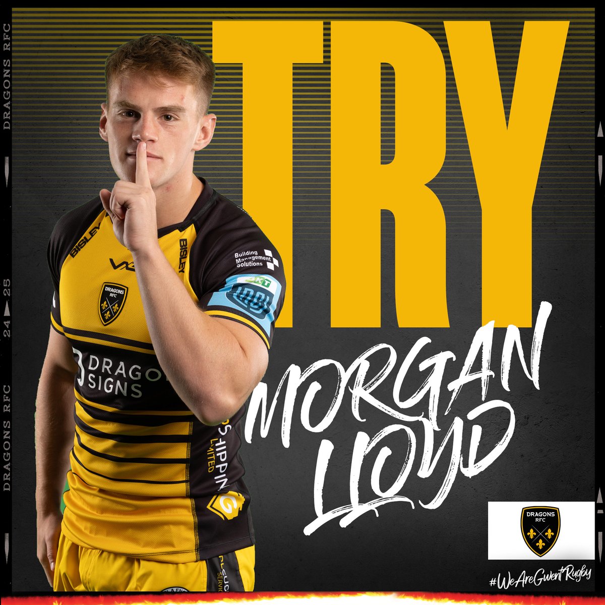 dragonsrfc's tweet photo. 64: TRY DRAGONS! 🏉

Brilliant show and go from Morgan Lloyd as he scythes through the Cardiff defence for his first try for Dragons. 

Toriad gwych gan Morgan Lloyd sy'n sgorio ei gais cyntaf i'r Dreigiau!

Converted by O'Brien - Cardiff 31-16 Dragons

#WeAreGwentRugby #CARvDRA https://t.co/P03yMuXm3F